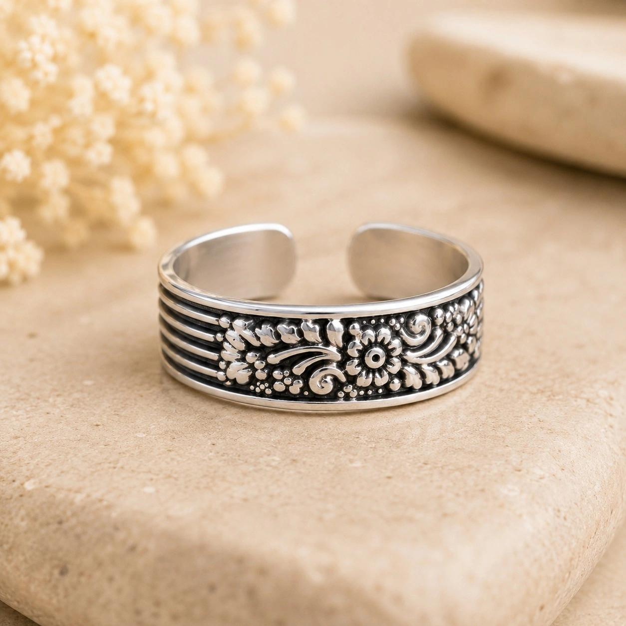 Floral Symphony Toe Ring 1