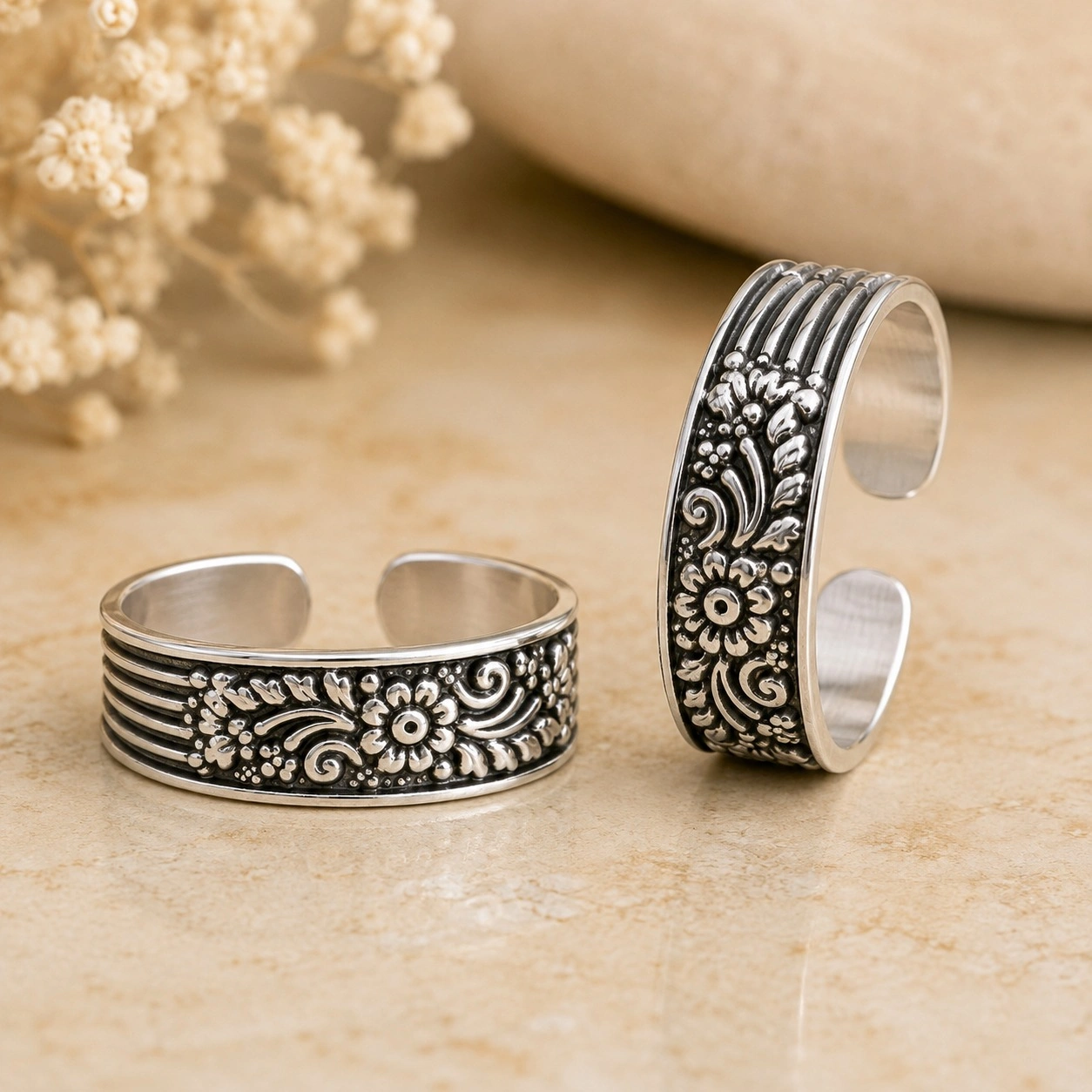 Floral Symphony Toe Ring 2