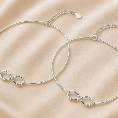 Liora Infinity Anklet Pair