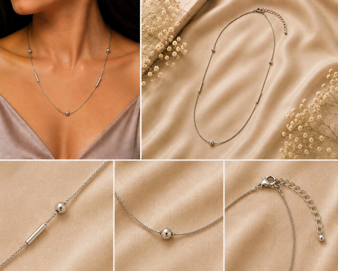 Modern Elara Station Necklace 4