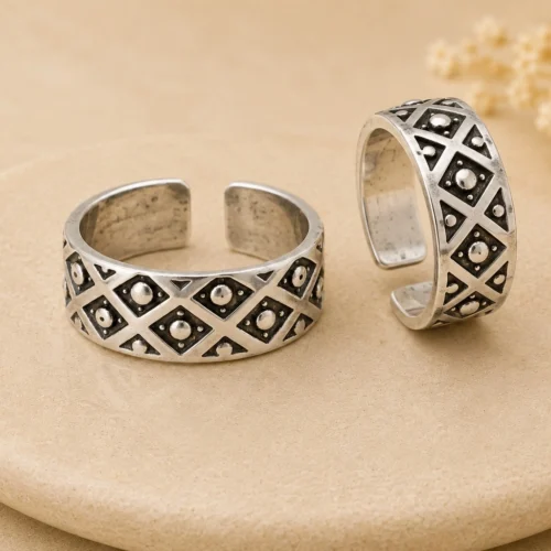 Tribal Mosaic Toe Ring