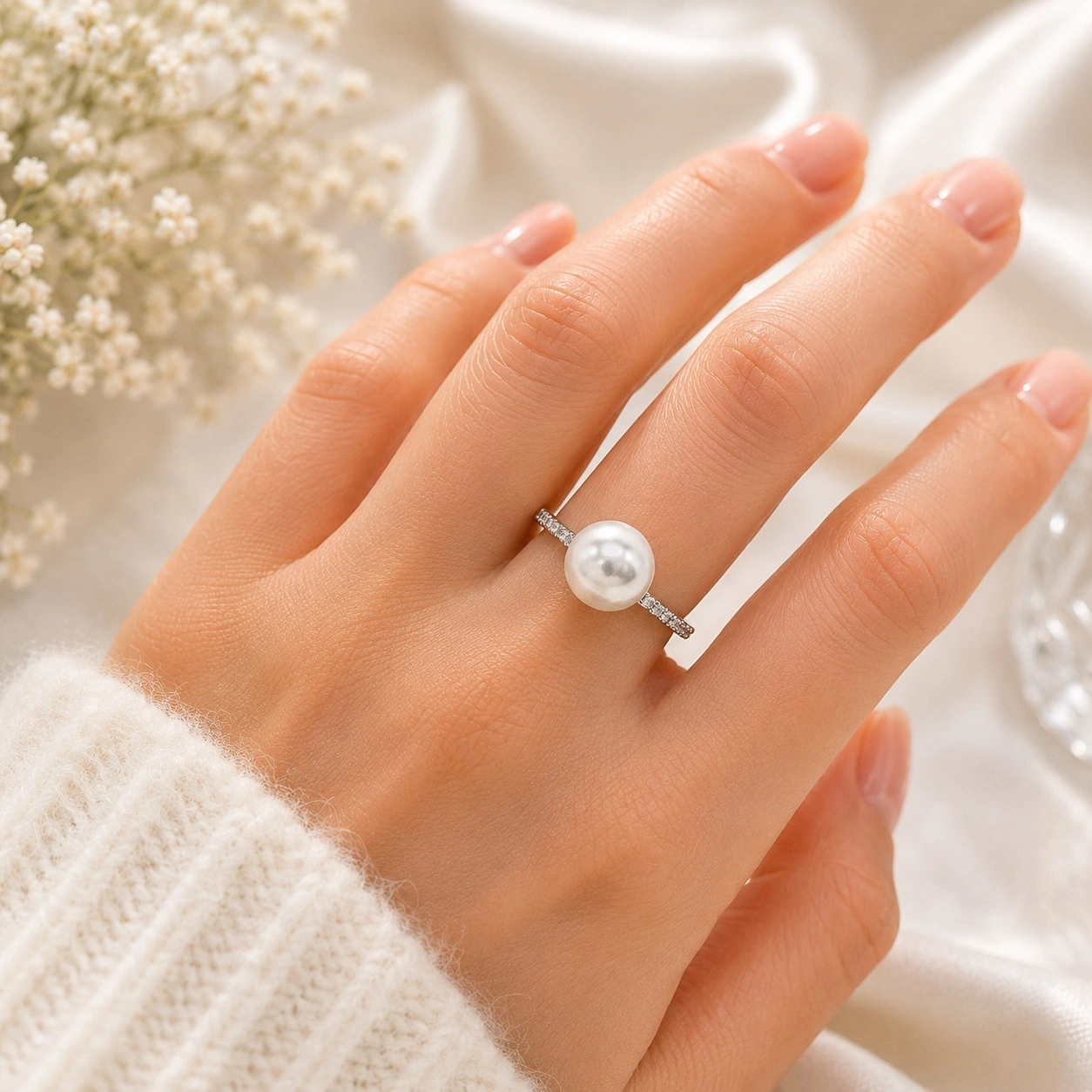 Bianca Pearl Ring – 925 Sterling Silver 03