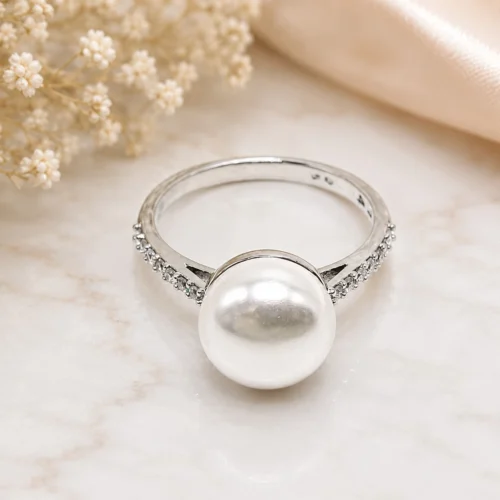 Bianca Pearl Ring – 925 Sterling Silver