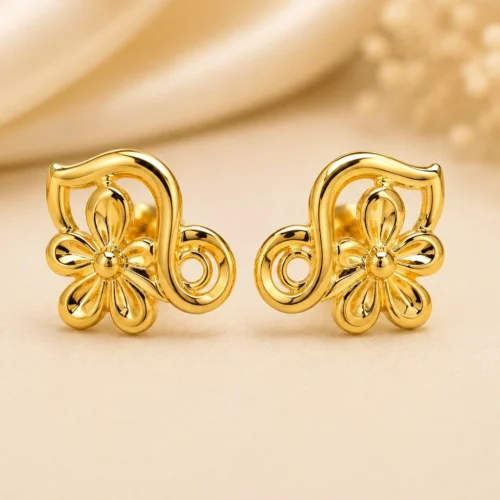 Cascade Gold Stud Earrings