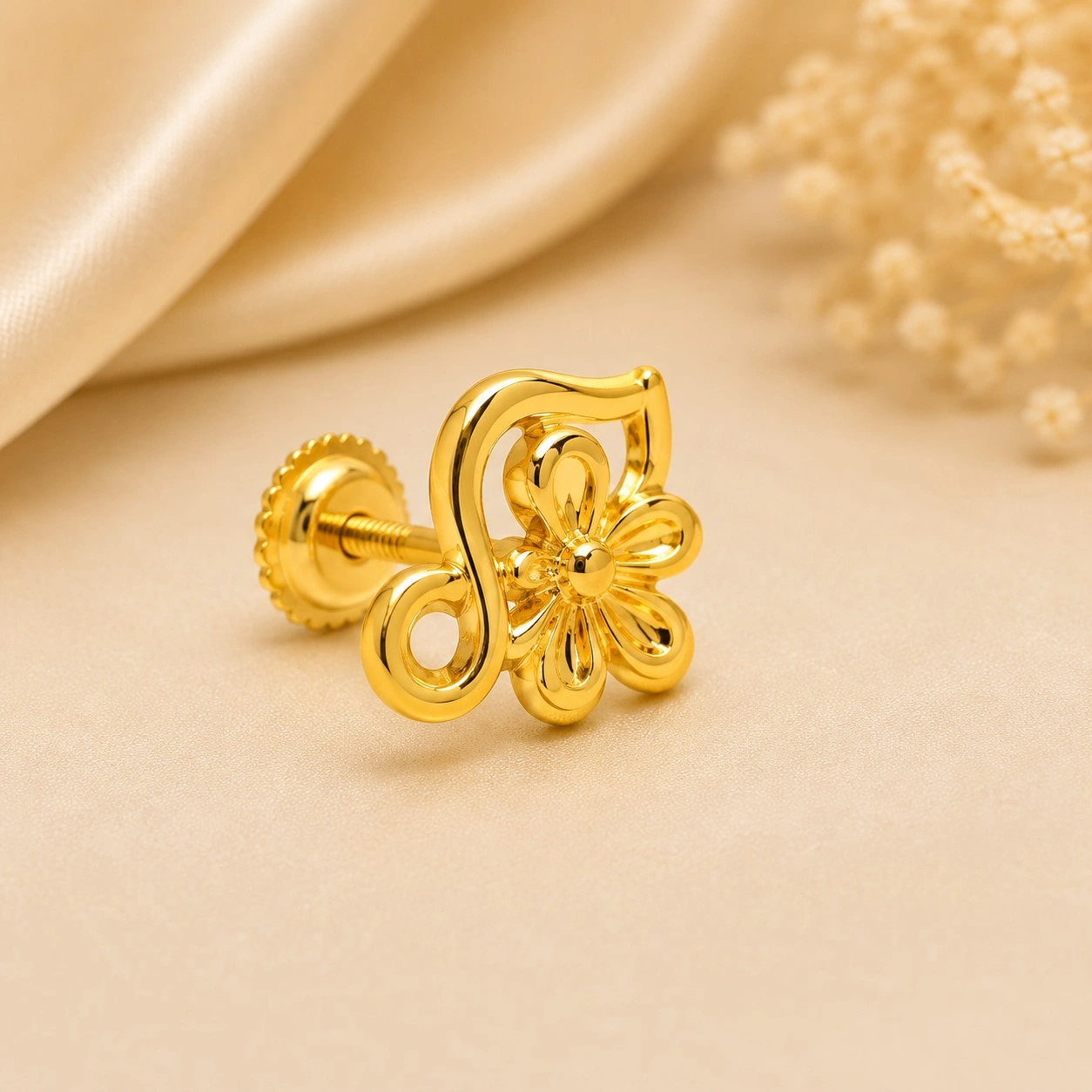 Cascade Gold Stud Earrings 2
